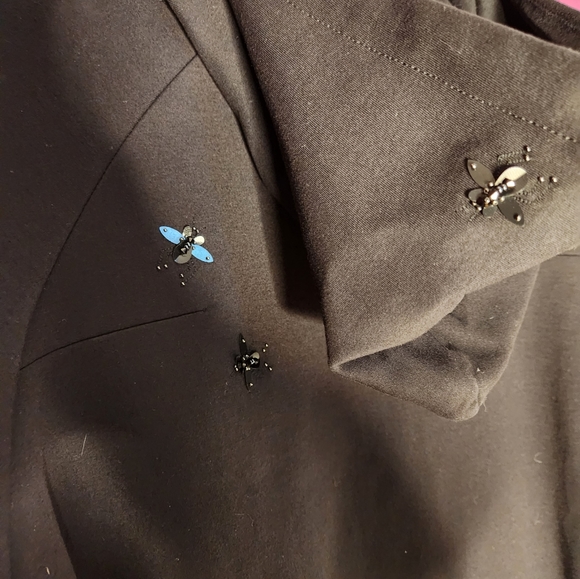 Dior Homme All Over Embroidered Bee Hoodie, Black, Large - Picture 4 of 6